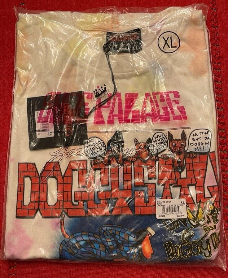 Snoop Dogg Shoe Palace Doggystyle Men’s Shirt XL L S White Joe Cool 90s