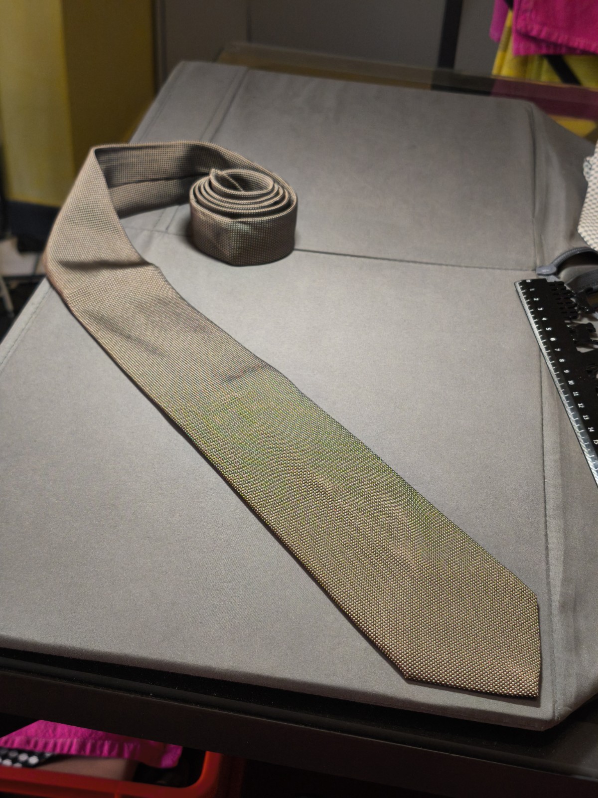 Boggi Milano – Solid Color Silk Jacquard Tie Made in Italy