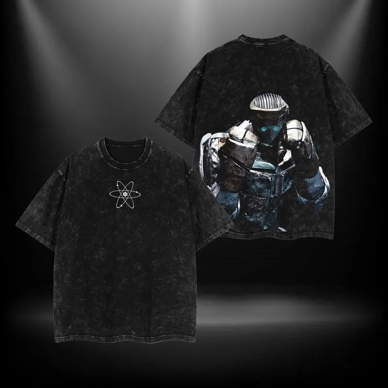 Atom Real Steel T-Shirt Robot Boxing Graphic Tee Sci-Fi Fighter Shirt