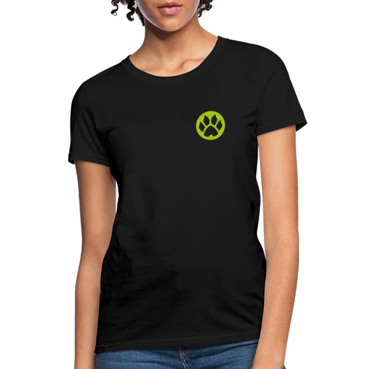Miraculous Cat Noir Outline Front & Back Print Women’s T-Shirt