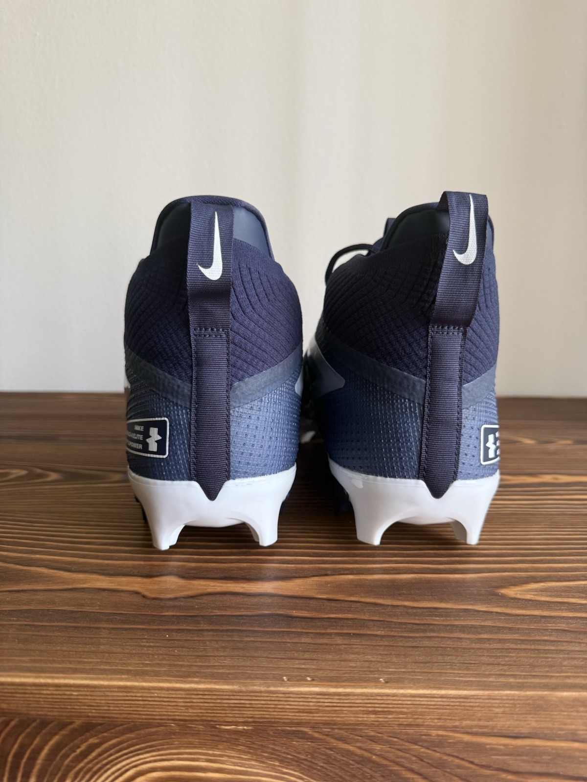 Nike Alpha Menace Elite 4 TB Navy White Football Cleats FZ7701-400 Men’s Size 15