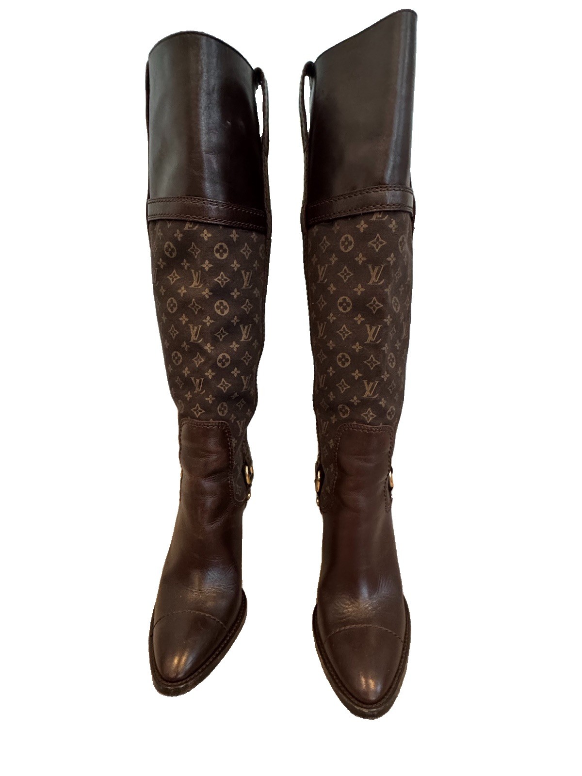 Louis Vuitton Monogram Riding Boots 35.5
