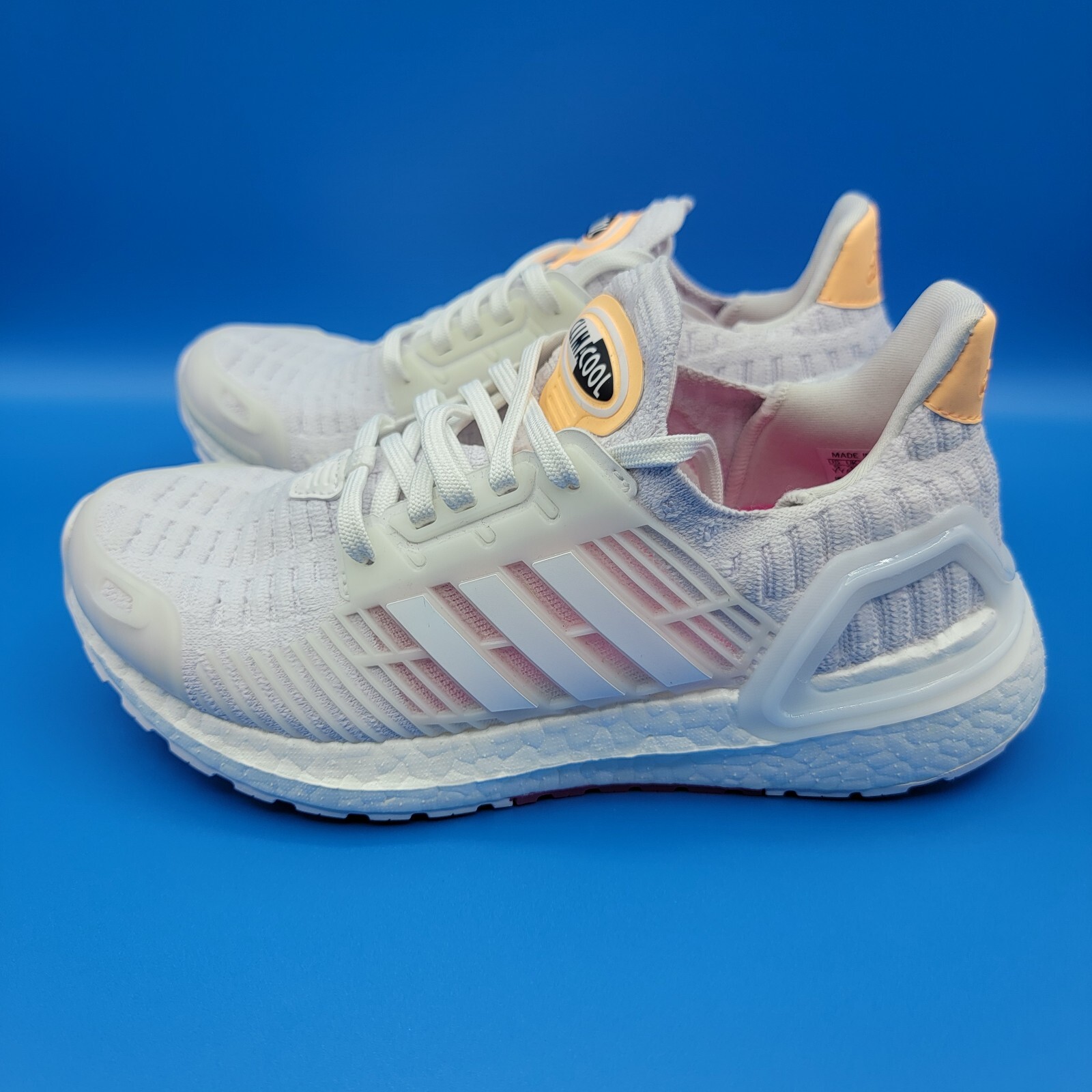 Adidas UltraBoost CC_1 DNA Women’s Shoes Size 5 White Pink Peach Running Gym New