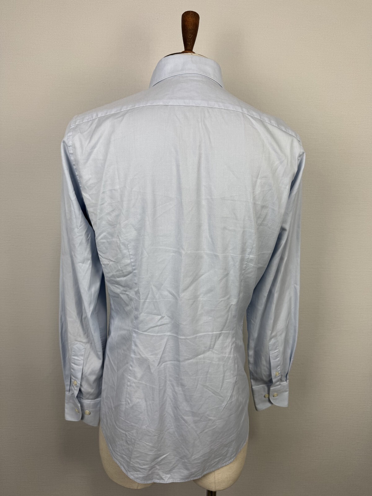 Suitsupply Blue Egyptian Cotton Long Sleeve Extra Slim Fit Dress Shirt Sz 40