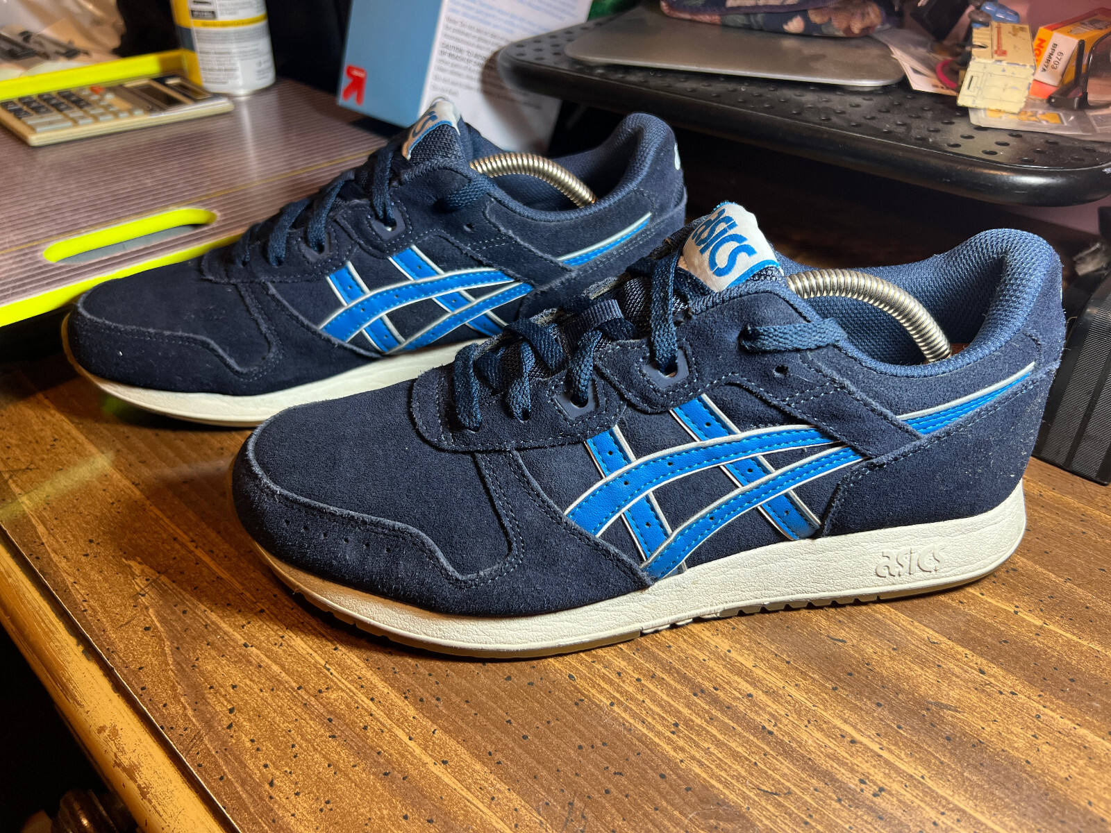 Asics™ Lyte Classic Blue Suede Sneakers ~ 1201A103 ~ Men Sz 9