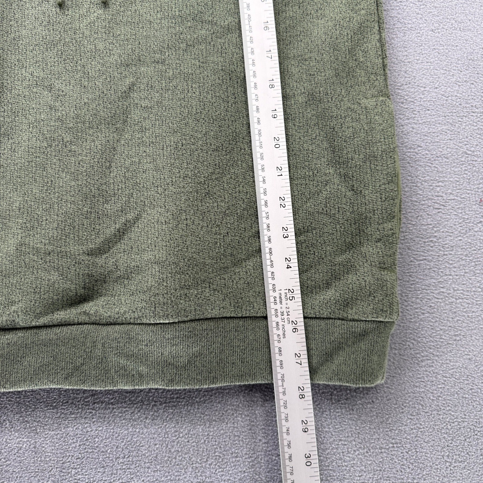 Goodfellow & Co Mens Olive Green Textured Pullover Hoodie Pocket Casual Size M