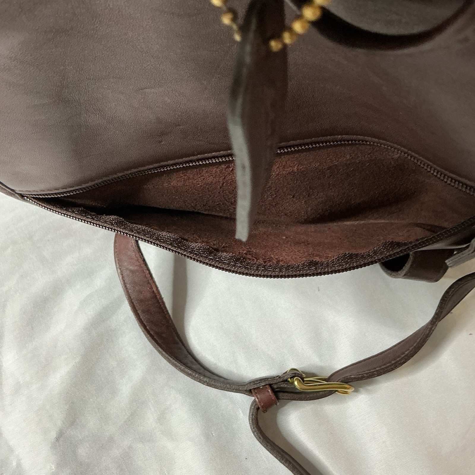 Vtg Coach Daypack 90’s Brown Leather 9791 Turn Lock