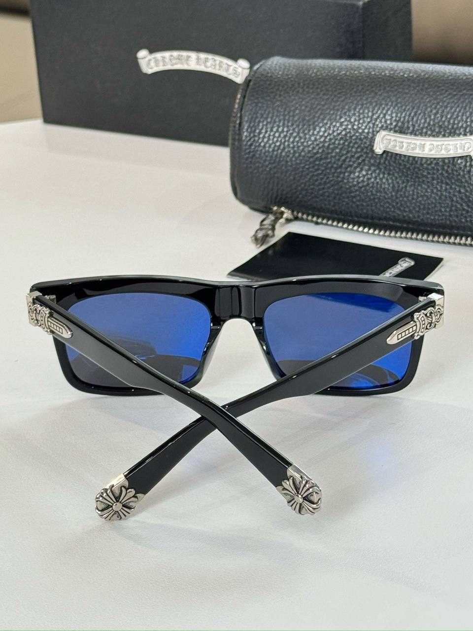 Sunglasses Philipp Plein Men’s Black Square Gray Lenses Luxury Designer New