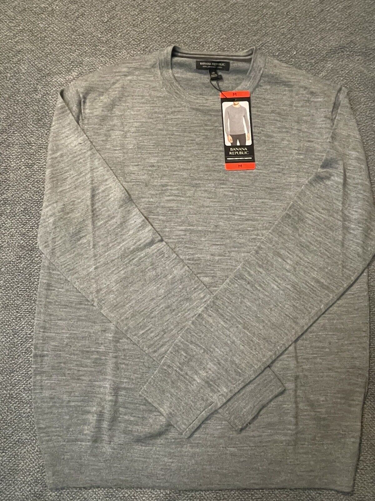 Banana Republic Men’s Merino Wool Crew Neck Sweater