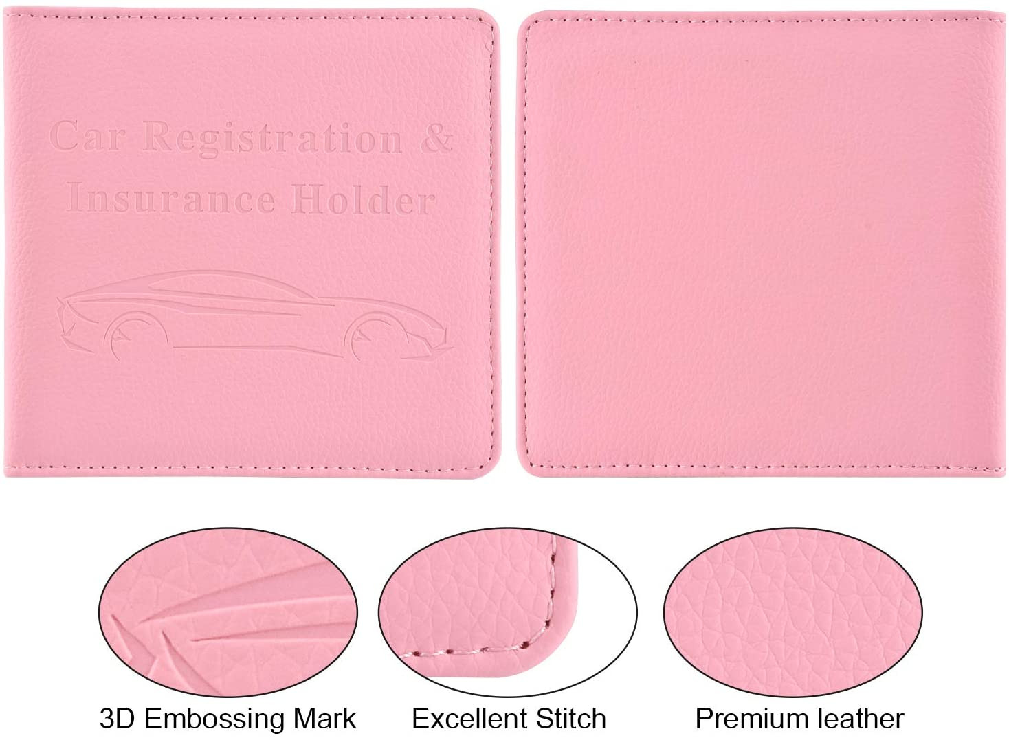 Car Registration and Insurance Holder, Car Accessories Vehicle Glove Box Car Org
