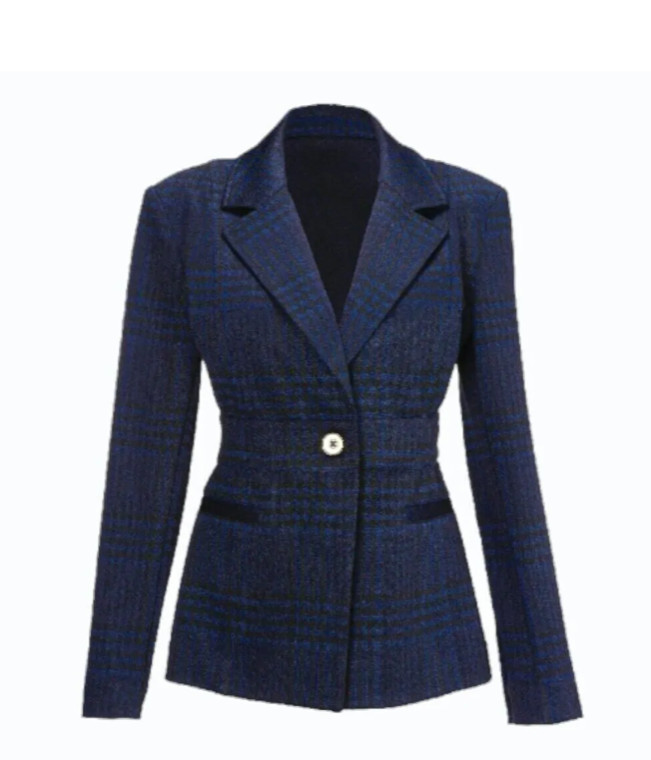Cabi New NWT Checkout Blazer #4296 Blue & Black plaid XXS – XXL Was $209