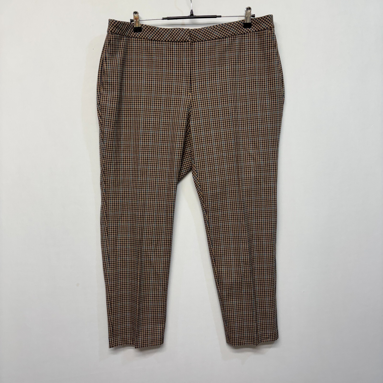 NWT J Jill Women Premium Bi-Stretch Dress Pants Size 18W Gingham Ankle C002 -2