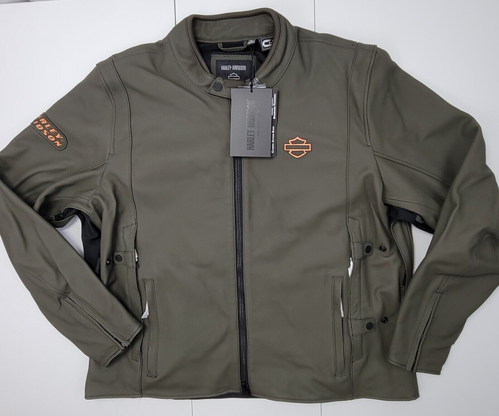 Harley-Davidson® Paradigm Triple Vent System 2.0 Men Leather Jacket Sz 2XL 98003