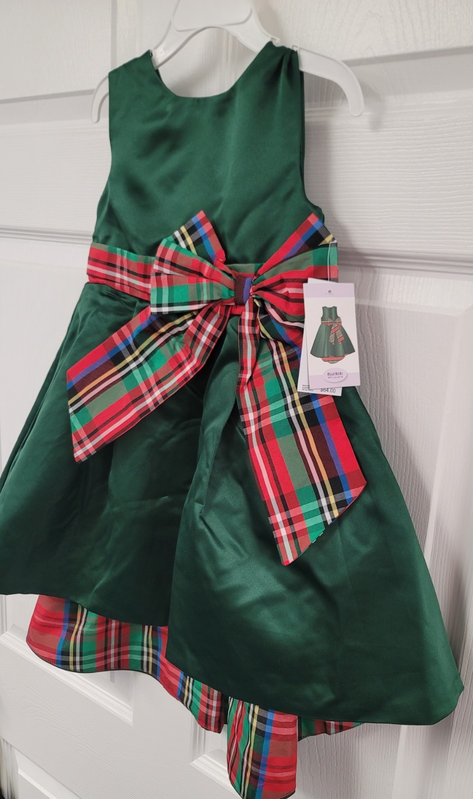 Blueberi Boulevard Girls Sleeveless Hi-Low Christmas Holiday Dress – 4T & 5