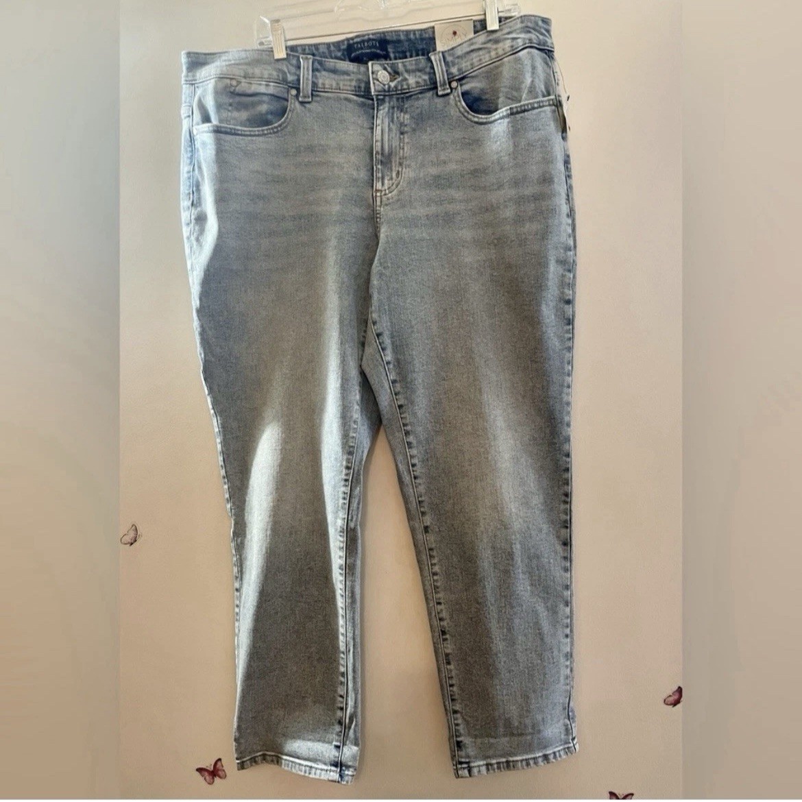 NWT Talbots Women’s 16W Light Wash High Rise Boyfriend Jeans