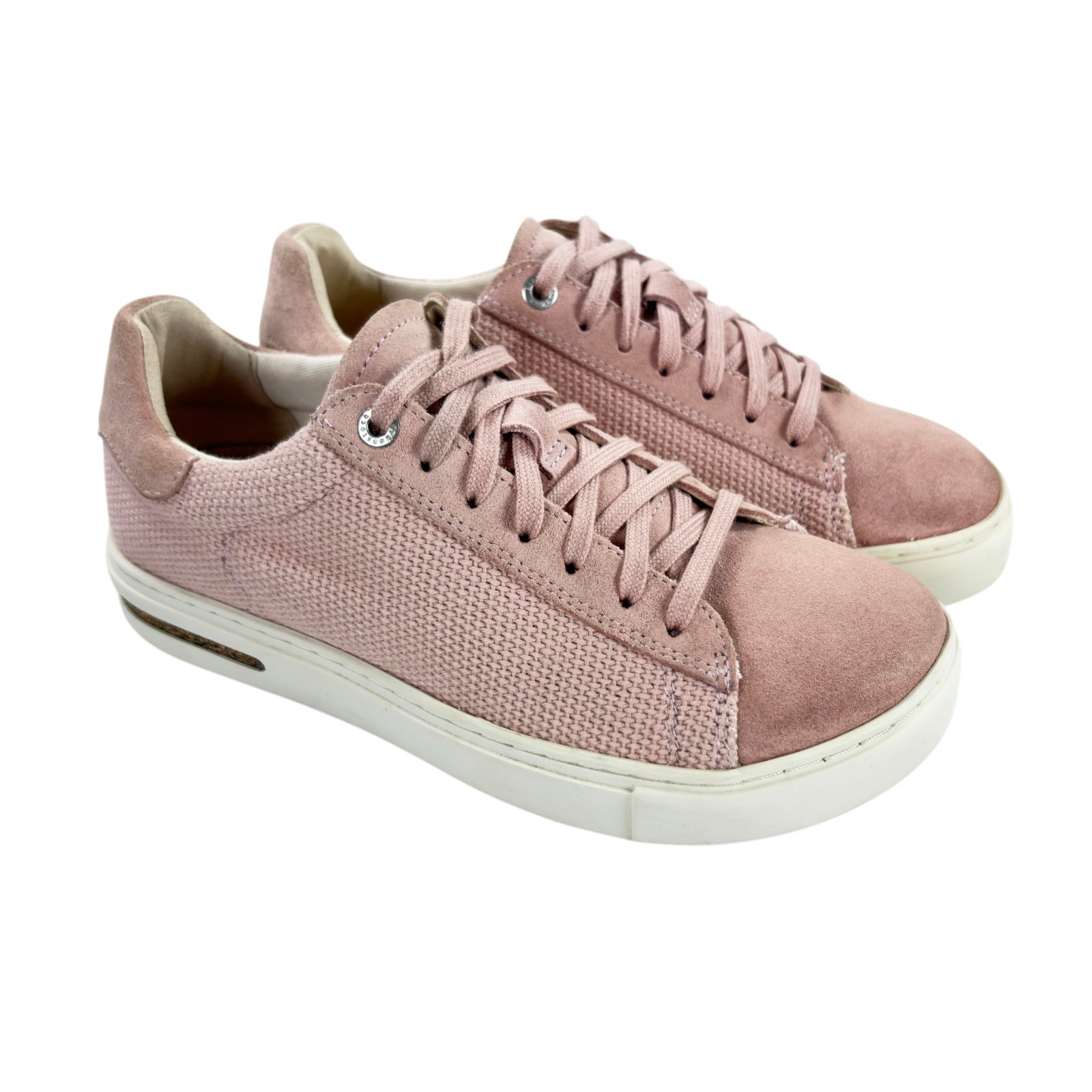 Birkenstock Bend Low Sneakers Womens EU 37 US 6 Medium/Narrow Pink Suede/Canvas