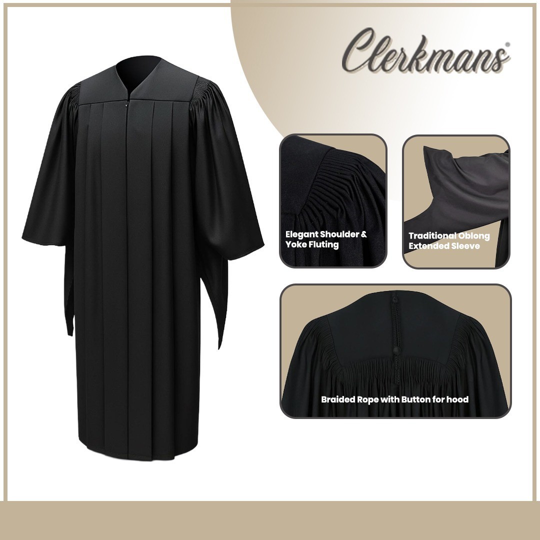 Deluxe Masters Graduation Gown – Academic Regalia