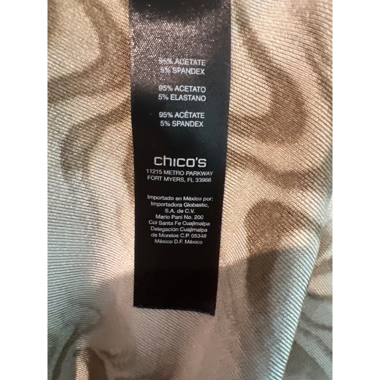 Travelers by Chicos Brown Zebra Print Scoop Neck 3/4 Sleeve Top Size 1 Medium