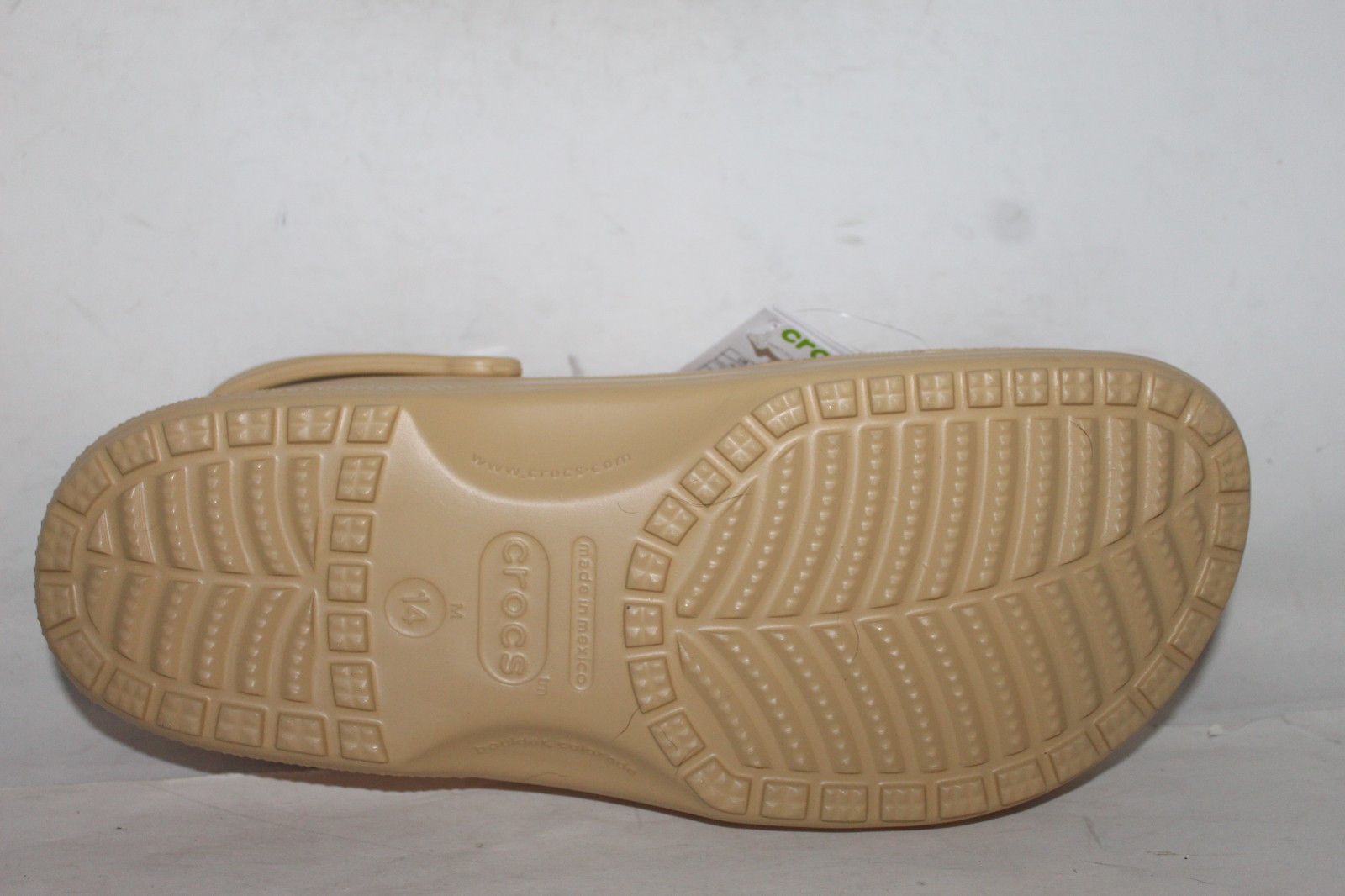 Crocs Men’s Atmosphere Tan Durable Croslite Clogs Size 14