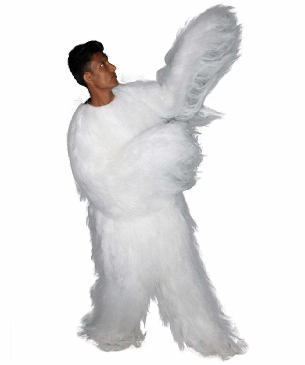 Unisex Hairy Warrior Mountain Bigfoot Yeti Costume | Ape Military Leader HC-1579