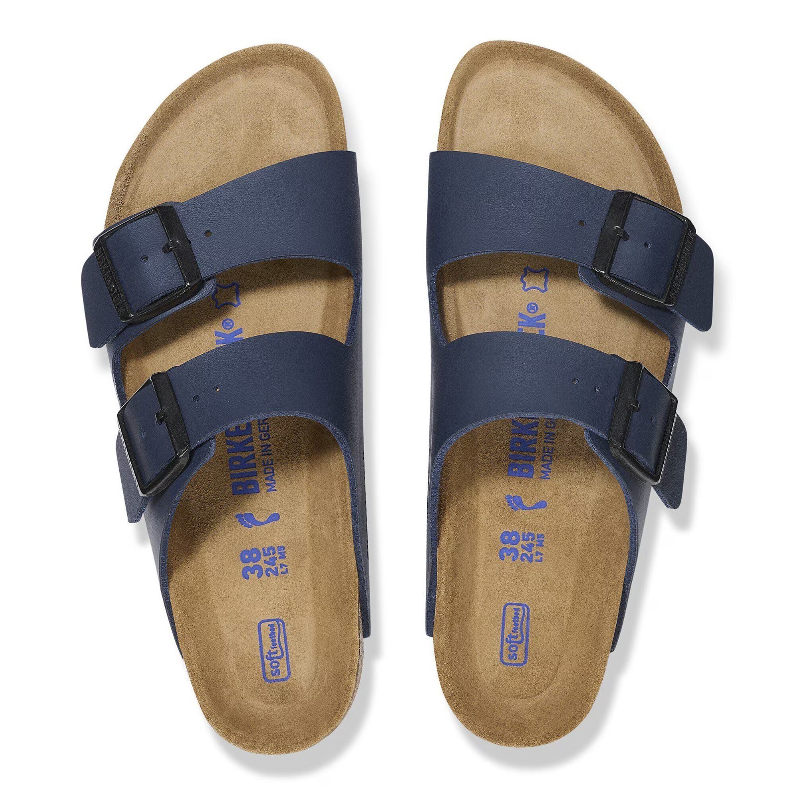Birkenstock Arizona Soft Footbed Birko-Flor Sandals – Blue