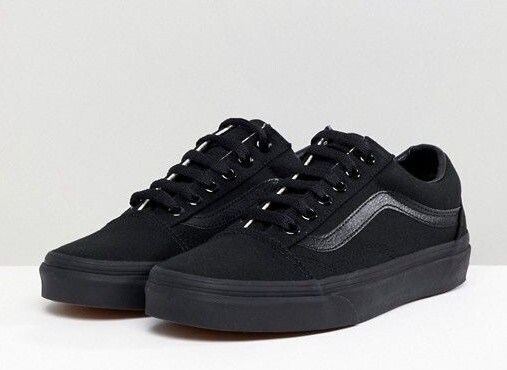 Vans Old Skool Black/Black, MEN’S SIZE 9.0 WOMEN’S 10.5 VN000D3HBKA