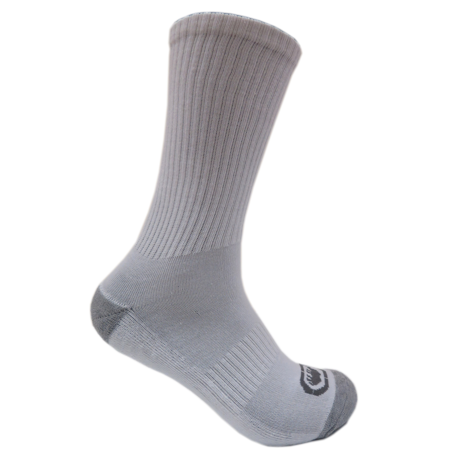 Ecko Unltd. Men’s Half Crew Cushion Athletic Socks White-Black-Gray 6-Packs New