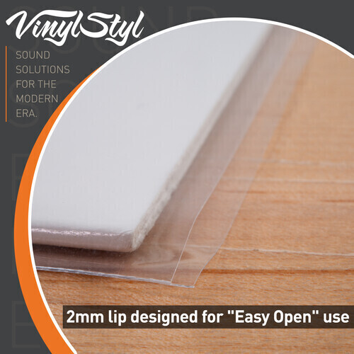 Vinyl Styl® 12 Inch Vinyl Record Outer Sleeve Polyethylene – 50 Count (Clear) [N