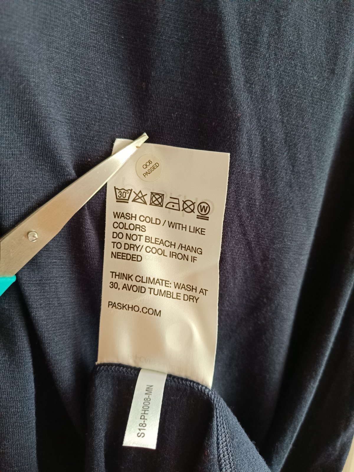 Paskho INNOVATOR LUXURIOUS MERINO SILK TRAVEL POLO Navy Blue XL Men’s 1/4 Zip