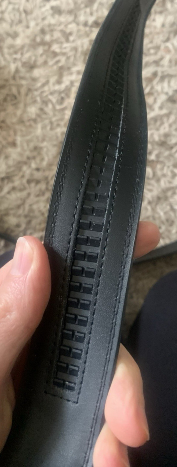 Comfort Click Black Belt Men’s Adjustable Fit Length=45 inches Width=1.25 inches