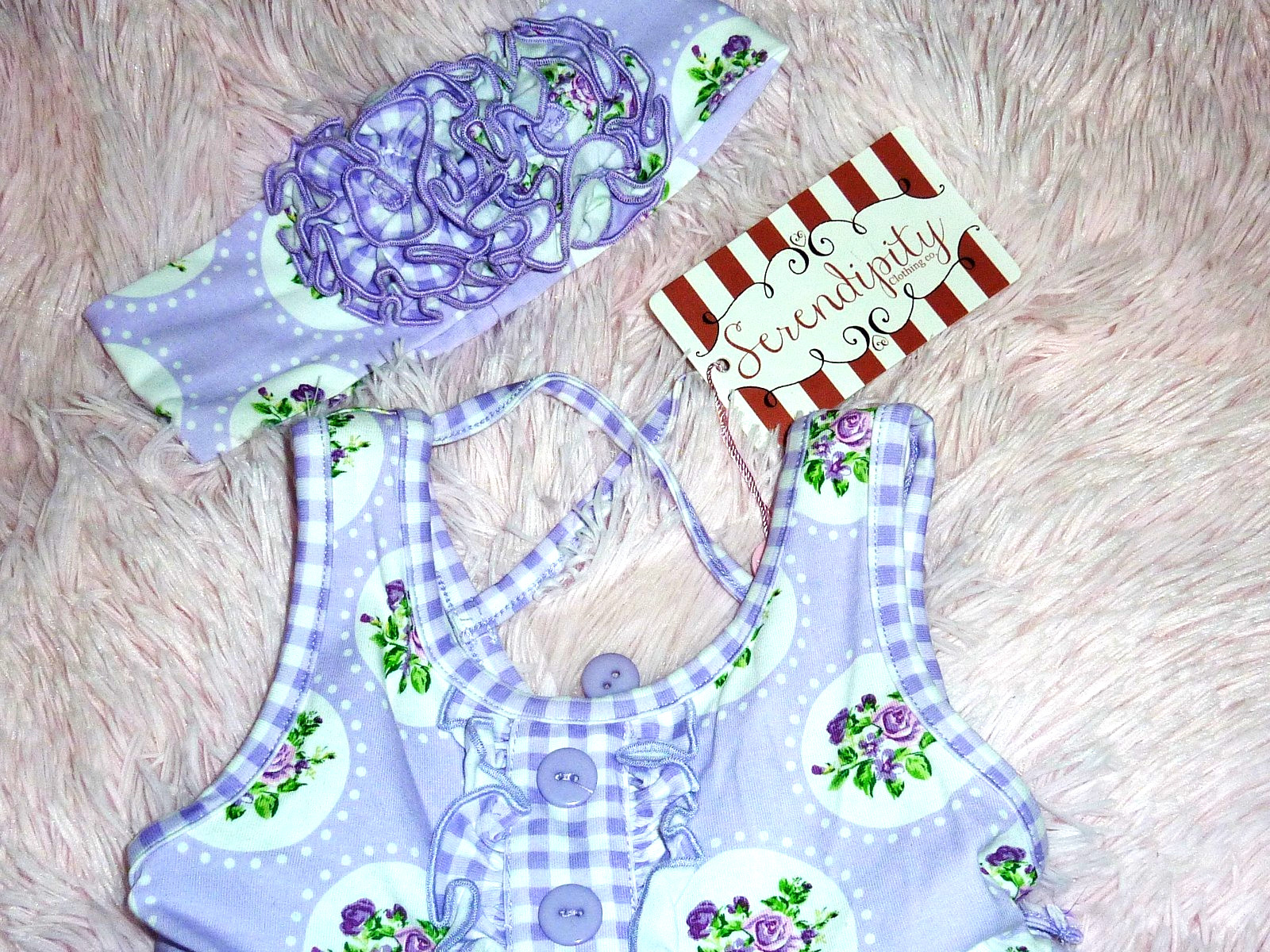 NWT Serendipity Boutique Gorgeous Picture Dress With Matching Headband 24M