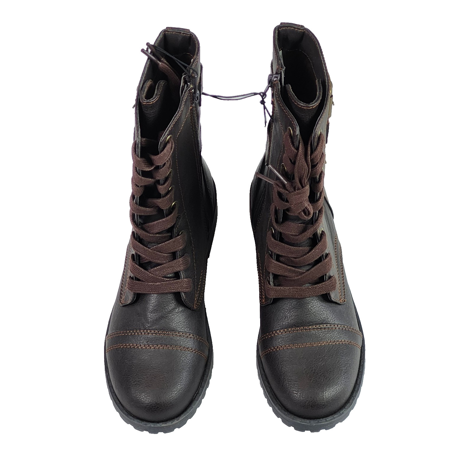 Ladies Boots All Man Made Materials Beautiful Design Side Zip Size 7