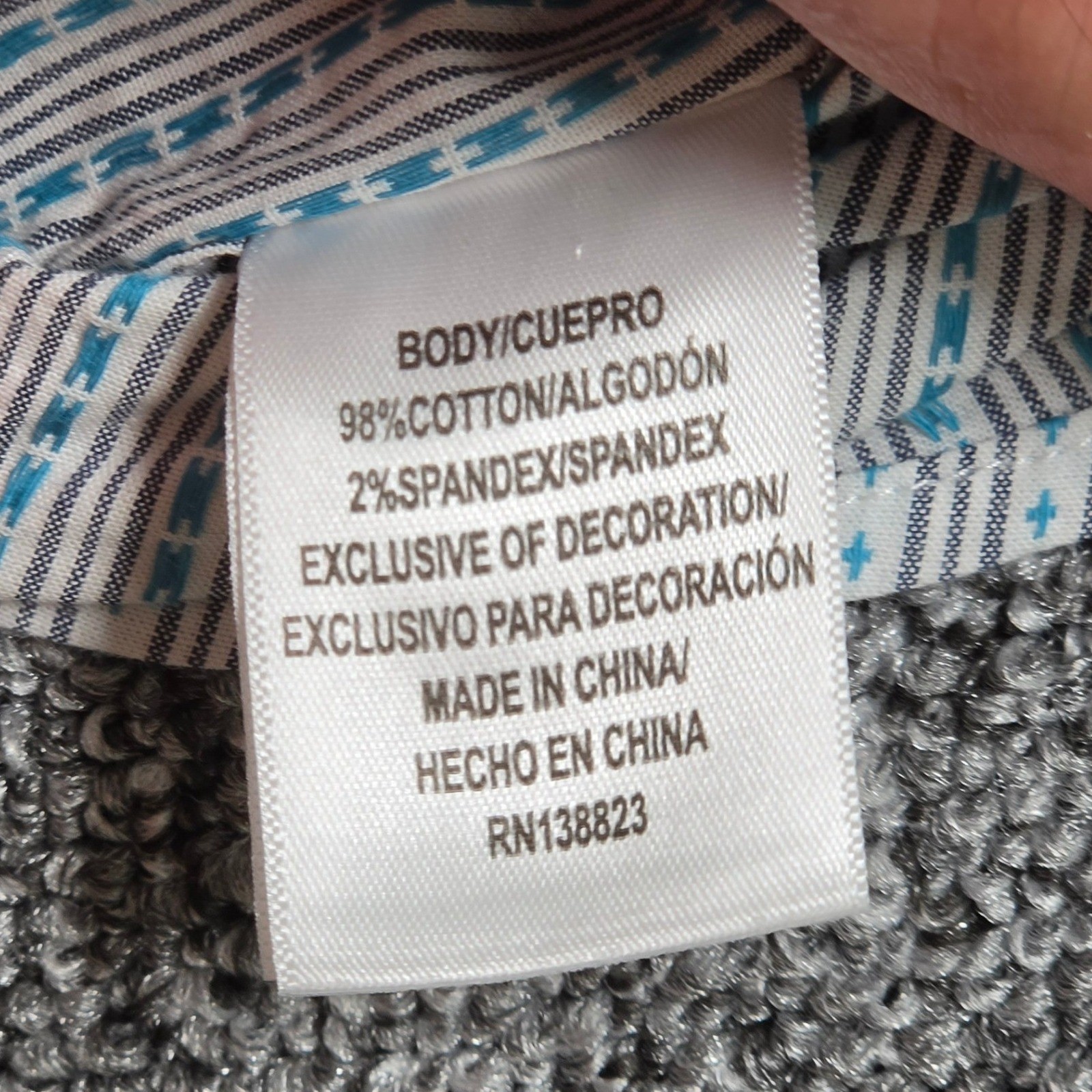 Button Down Shirt Cody James XL Mens White Blue Excellent Striped Western Core