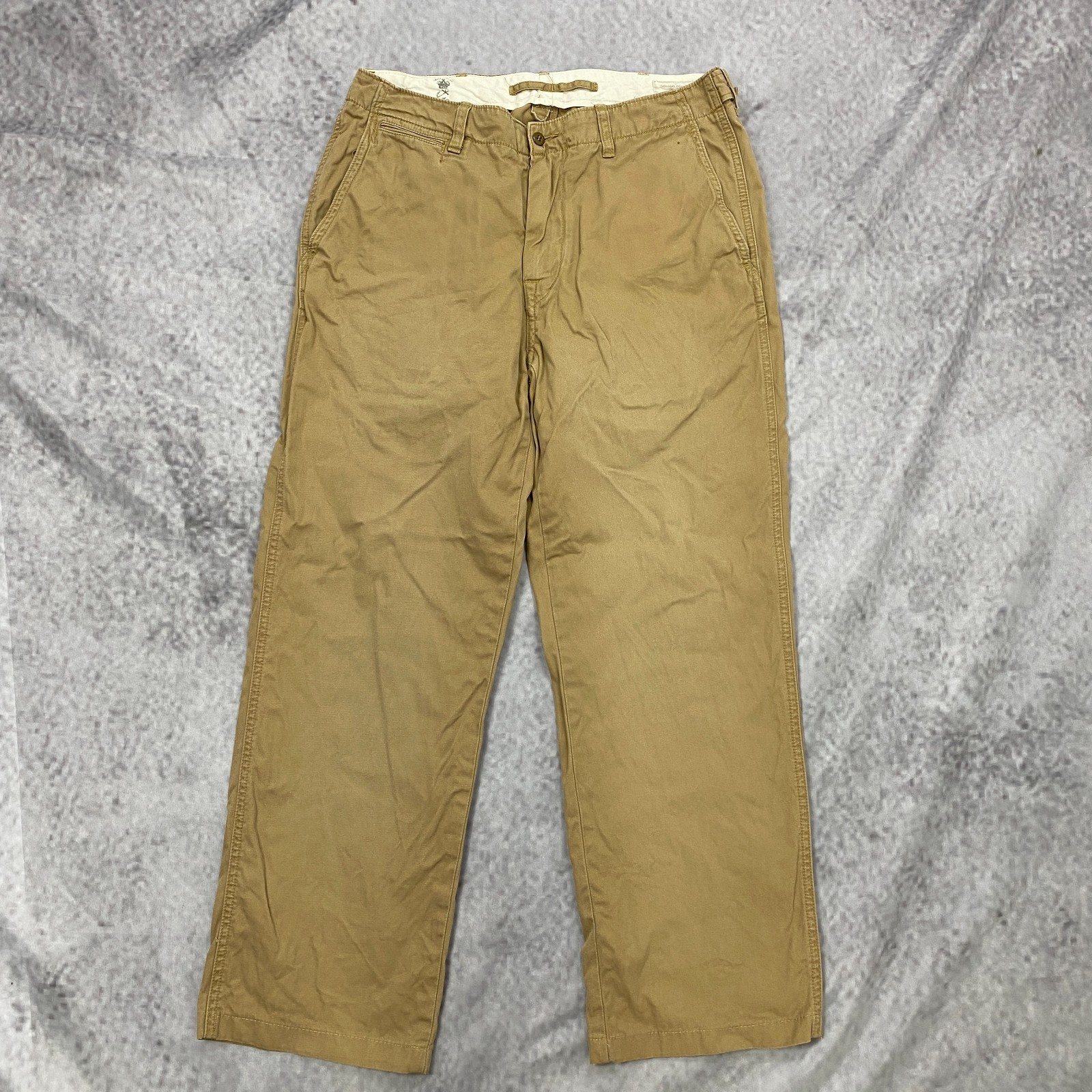 Vintage Polo Ralph Lauren Officer Trousers Chino Pants Beige Khaki W34 L34