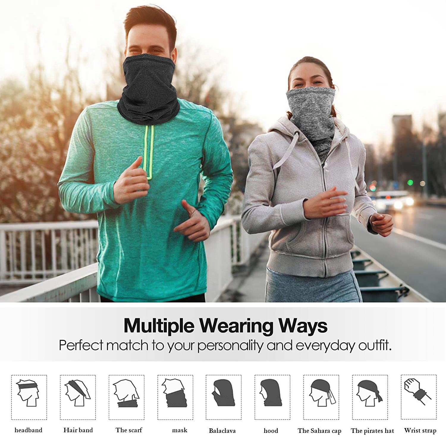 Summer Thin Scarf Bandana Half Face Mask for Motorcycle Cycling Riding Headwear