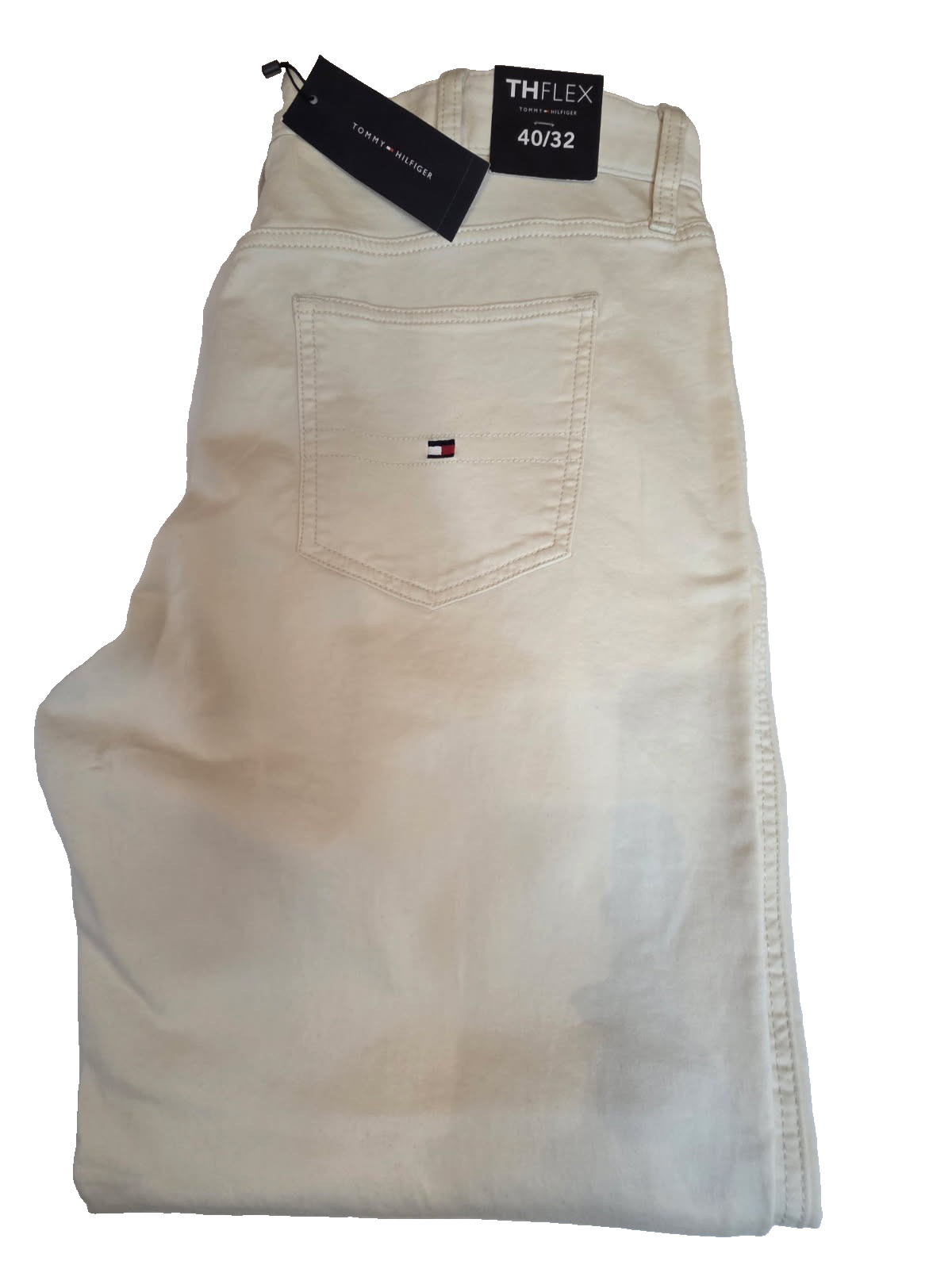 Tommy Hilfiger THFlex Ivory White Pants Men’s Size W40/L32 NEW