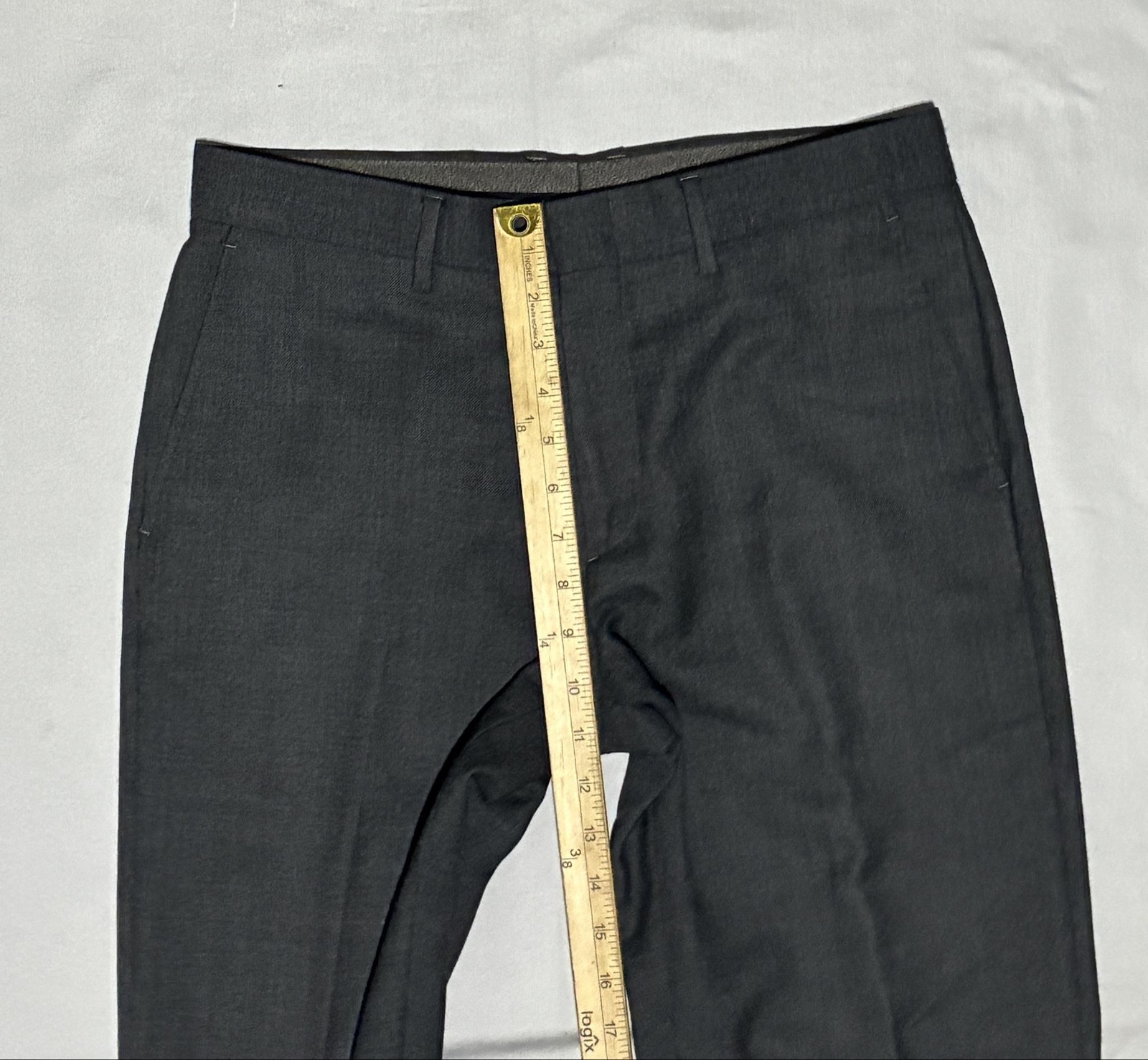 J.Crew Bowery Urban Slim Pants Mens 32×34 Gray Wool Tweed Dress Tapered Trousers