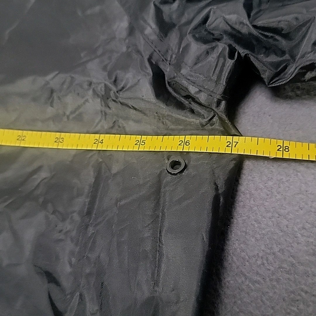 Mil-Tec Sturm Handels GmbH Rain Jacket Black Waterproof Hood In Collar (XL) NWT