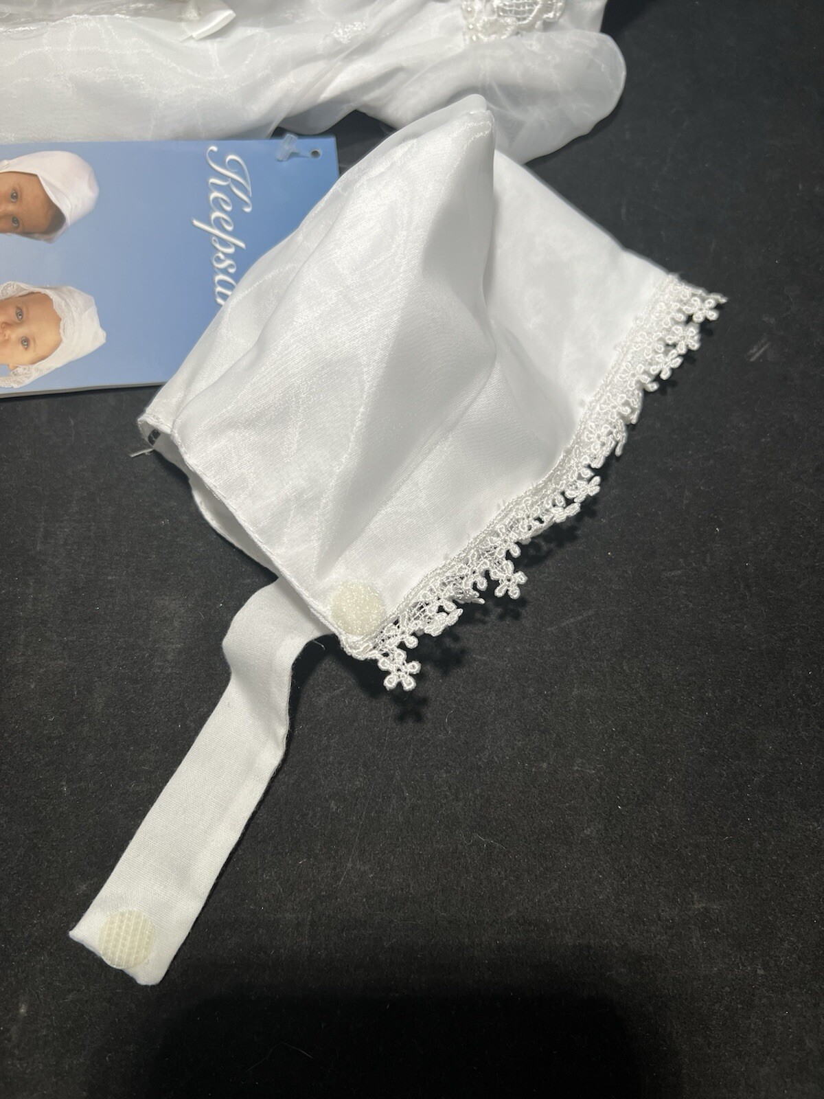 Keepsake Infant 2 Piece Christening Outfit Floral White Dress & Hat, 0-3 Mo.