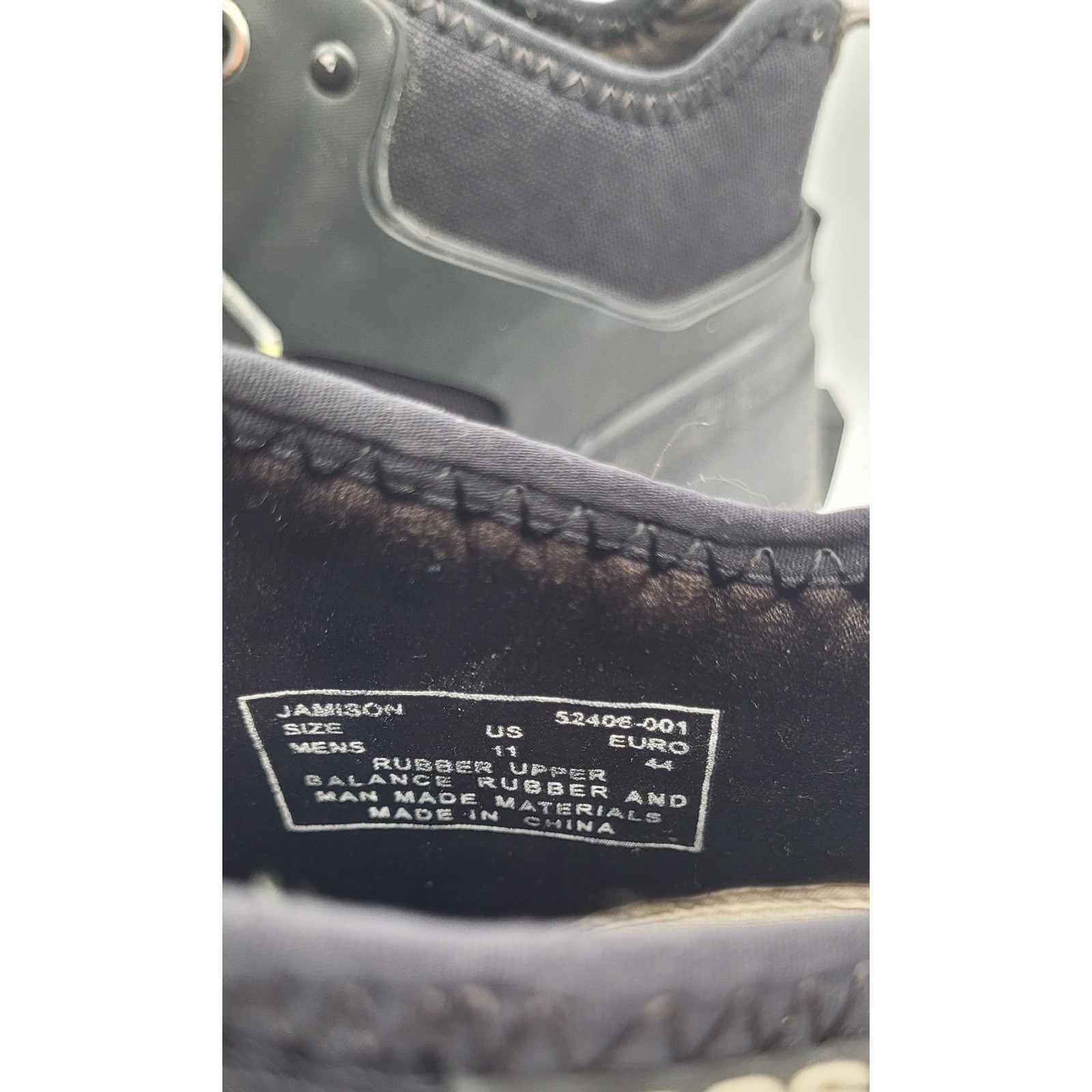 Bogs Jamison Waterproof Boots Mens 11 Black Rubber Neoprene Lace Up Hiking