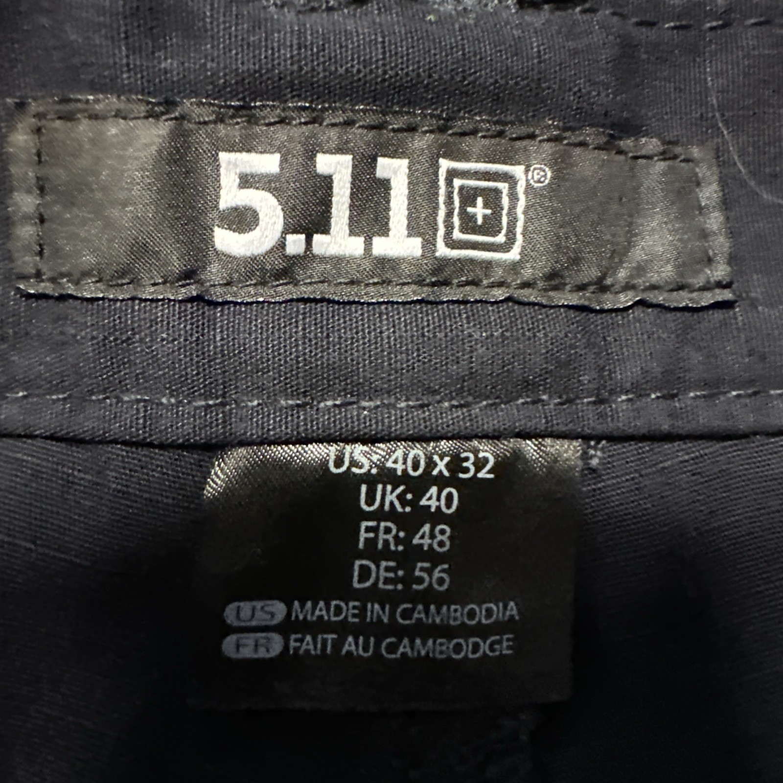 5.11 Tactical Stryke Pants Men 40×32 Black Poly Cotton Outdoors Ripstop Utility