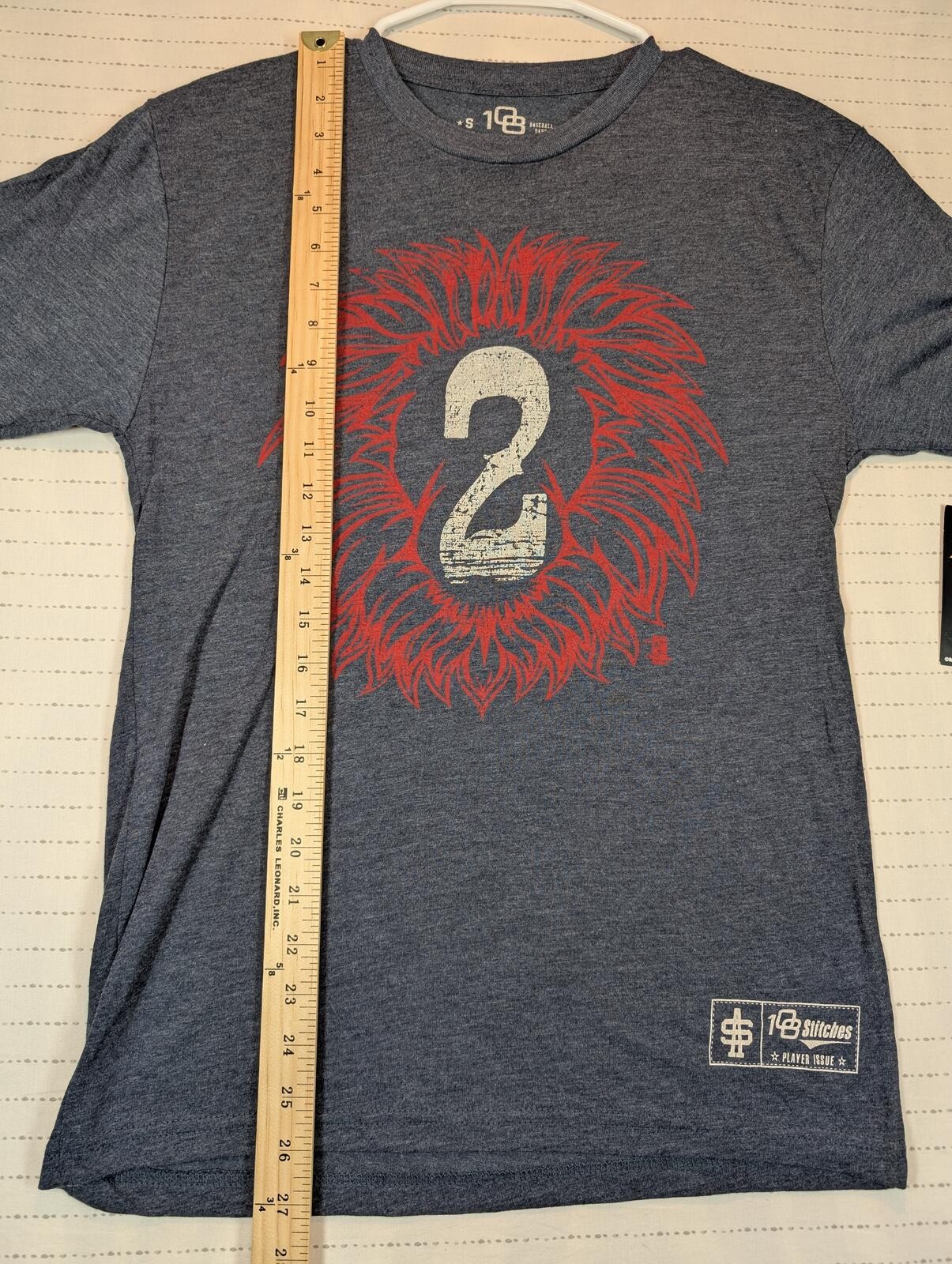108 Stitches Player Issue Lion Graphic Triblend Baseball Crewneck Tee Mens S