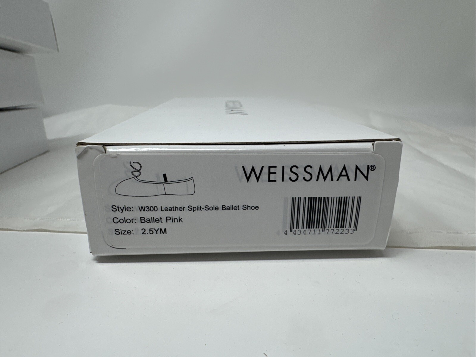 Weissman Ballet Pink Split Sole Leather Ballet Shoes Child, Youth, Adult Sz New