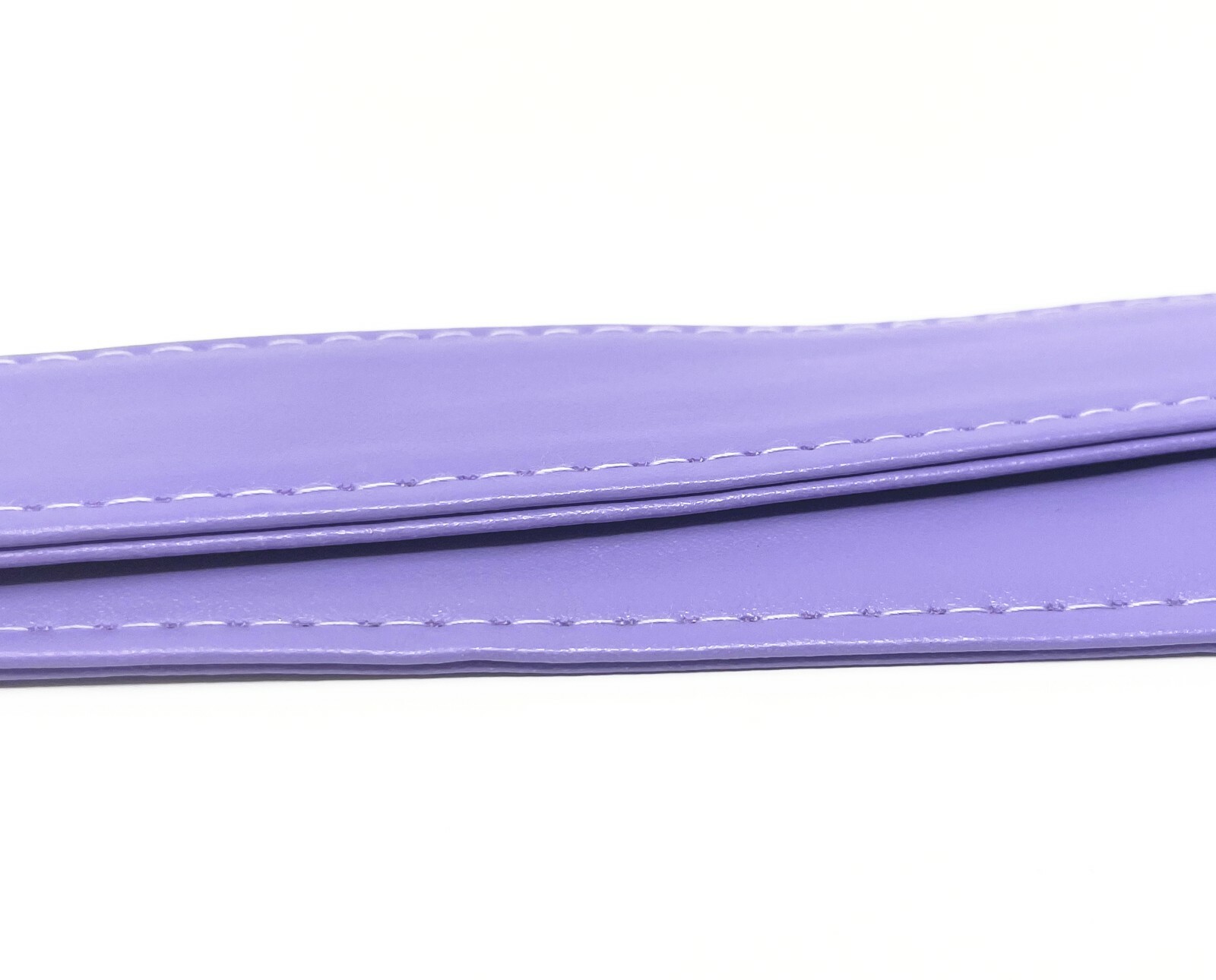 Black, Brown, Lavender Wide Leather Neck Lanyard for key, ID badge holder