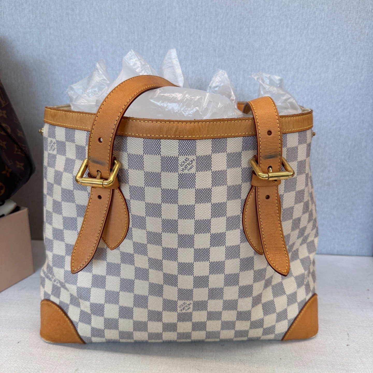 Louis Vuitton Pre-Owned Authentic Tote 35*29*17cm Free Tracked Shipping