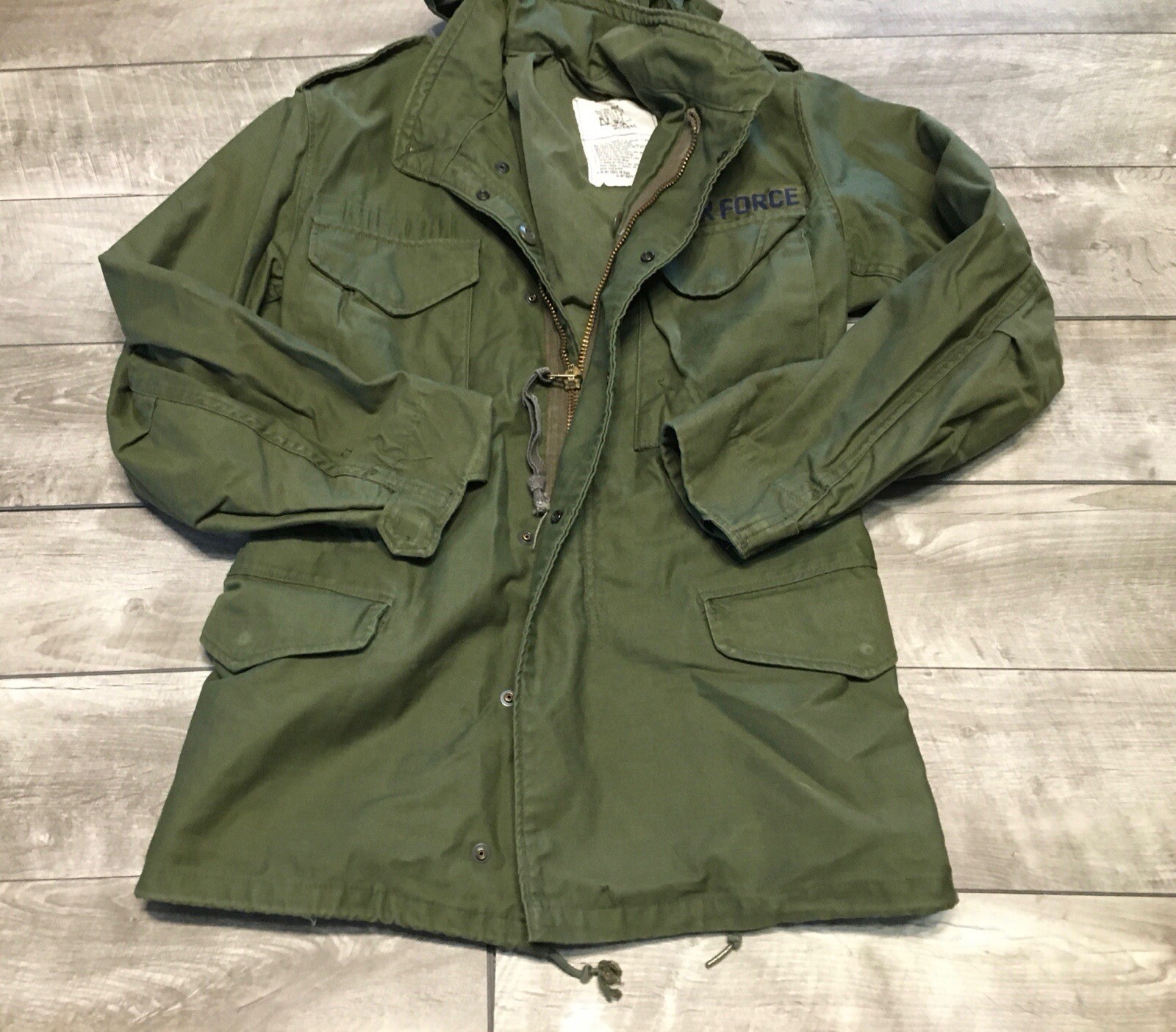 Winfield Mfg US Army Air Force Cold Weather Jacket Size XSmall OG-107 Field Vtg