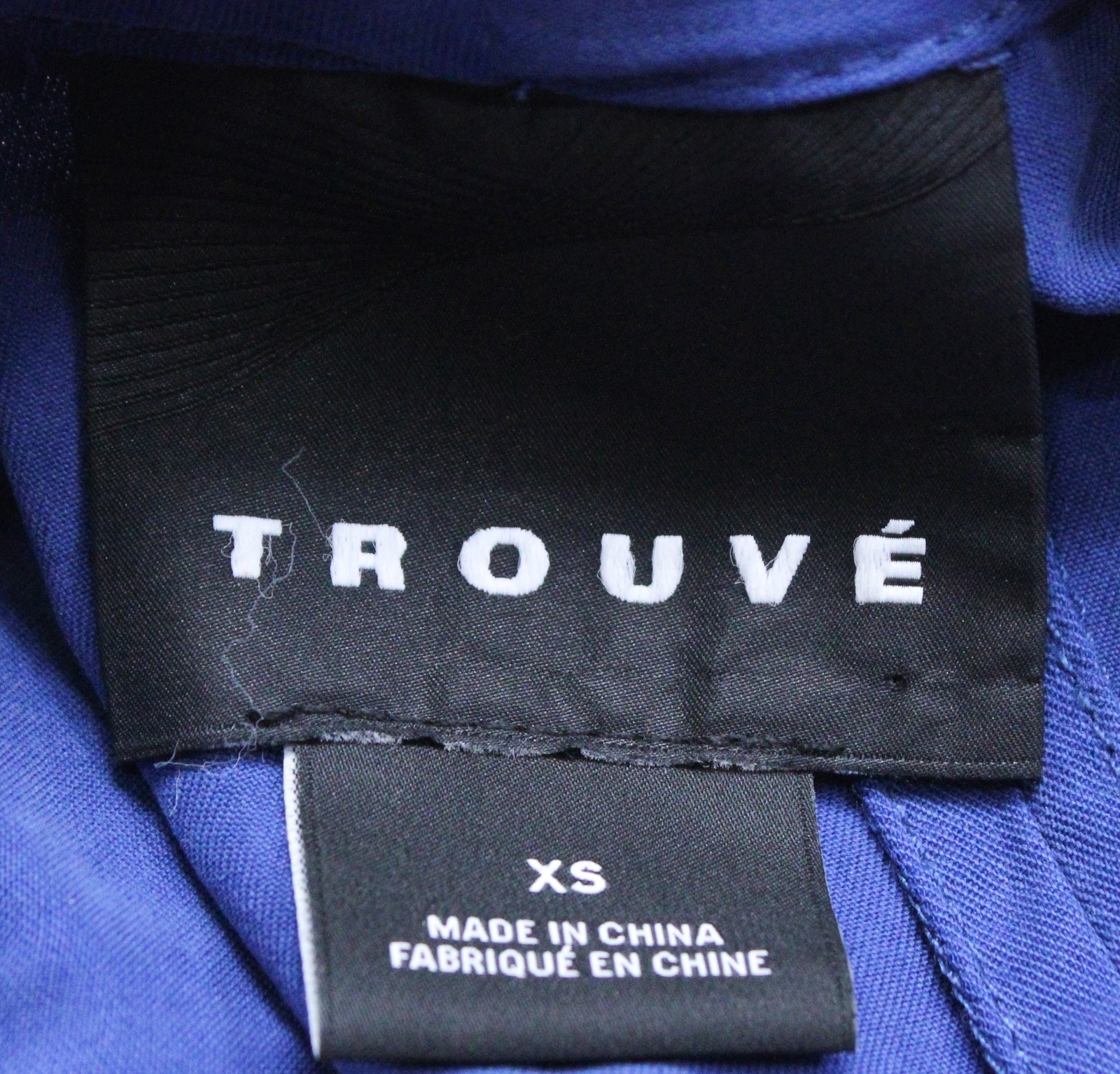Trouvé Women’s Lightweight Full-Zip Draped Moto Jacket AH4 Blue Mazarine Size XS
