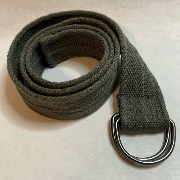 Double D-Rings Fabric Belt (Approx. 34” not including D-rings)