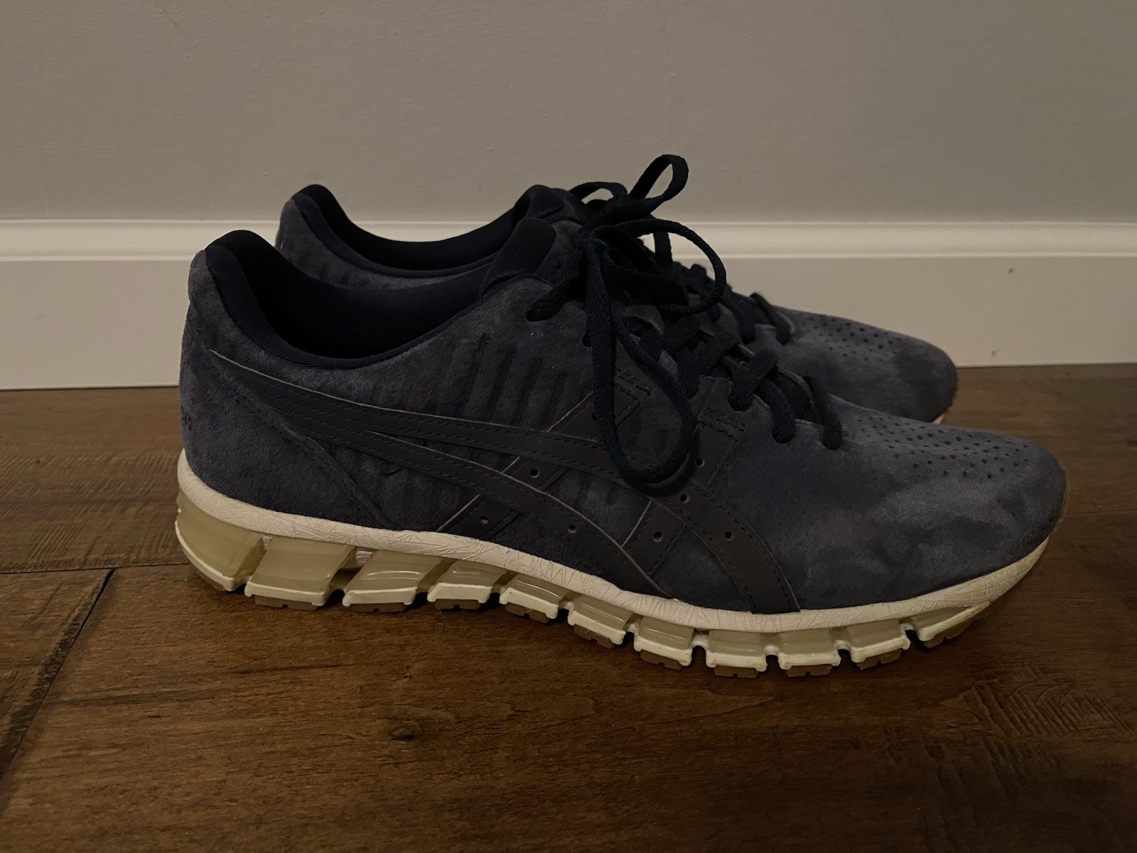 Asics Gel Quantum 360 4 LE Shoes Navy Blue Suede Sneakers 1021A105 – Men’s 10