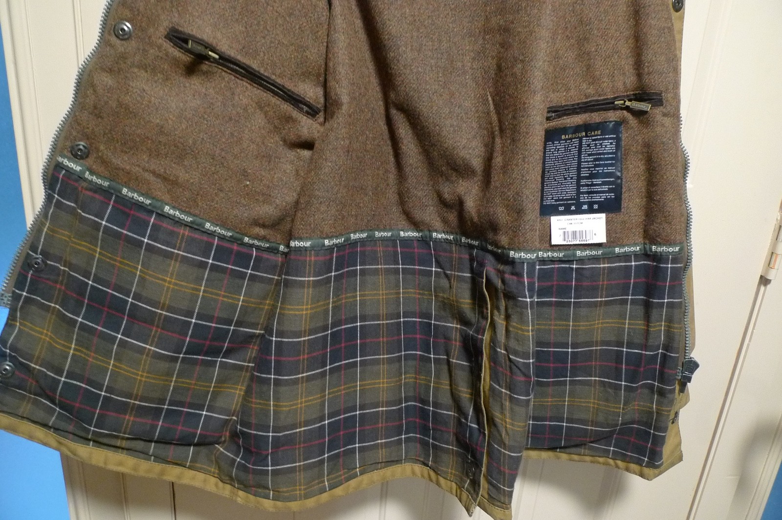 BARBOUR – A501 CRASTER 10 OZ WAX COTTON JACKET – EXTRA HEAVYWEIGHT – 46 – RARE